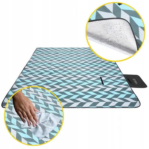 Коврик для пикника и кемпинга 4FIZJO 200 x 200 см складной 4FJ0391 (P-5907739317193) - фото 9