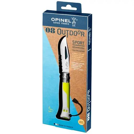 Нож Opinel №8 Outdoor Fluo Yellow - фото 2