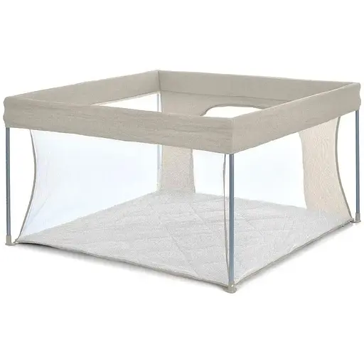 Манеж El Camino ME 1196 SWIFT 4 Gray для детей 6–24 мес. удобный и безопасный складной бежевый - фото 2