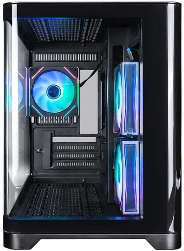 Корпус 1stPlayer UV6-BK-2FC7R-1FC7 Black без БП (UV6-BK-2FC7R-1FC7) - фото 2