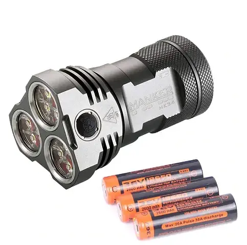 Потужний ліхтар Manker MK34 8000lm 12xCree XPG3 + подарунок