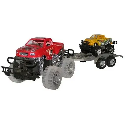 Детская машинка джип с прицепом и платформой для техники IM81C