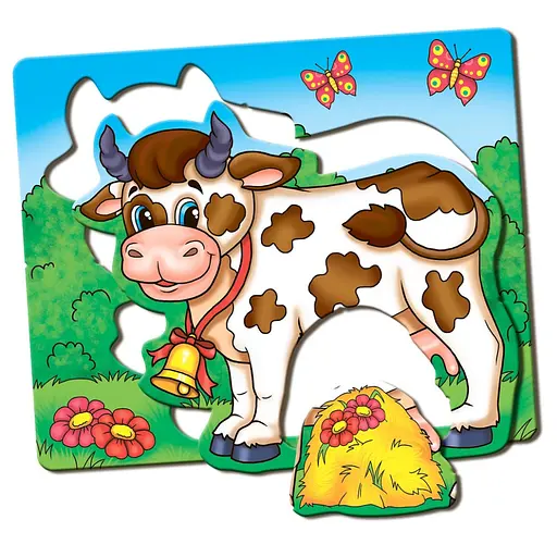 Детская настольная игра Кто что ест? 81138, 12 животных - фото 3