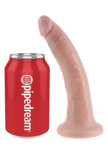 Фалоімітатор на присосці Pipedream King Cock 7 18 см тілесний - фото 6