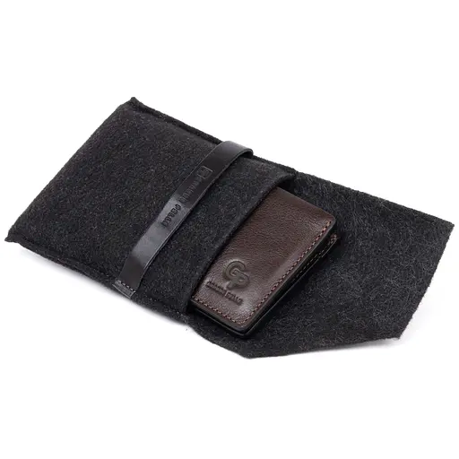 Кожаный портмоне Grande Pelle 11х8.9х1 см acs0014749 - фото 6