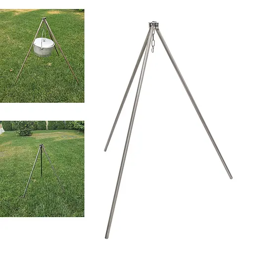 Тренога туристическая походная складная для подвешивания казана (85 см), Wood&Steel 86366 - фото 2