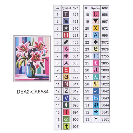 Набір з алмазною мозаїкою "Лілеї" 40*50 см, IDEA2-CK6584, ТМ "99IDEAS" - фото 8