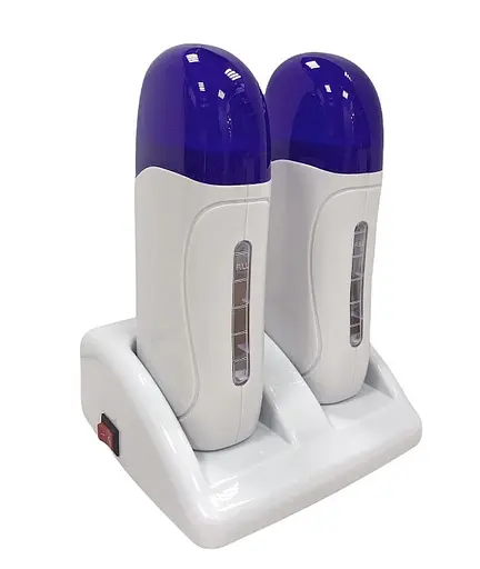 Воскоплав двокасетний Globalstar Depilatory Double Wax Heater WW-1031 2в1 з підставкою для депіляції волосся - фото 1