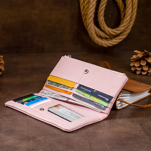 Кожаный женский кошелек ST Leather 18.5х9х1.5 см acs0016003 - фото 9