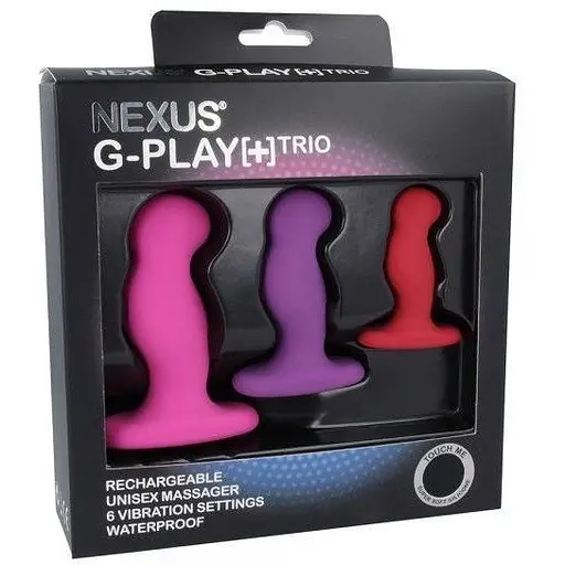 Набор вибромассажеров простаты Nexus G-Play Trio Plus максимальный диаметр 2.3-3-3.5 см для новичков - фото 2