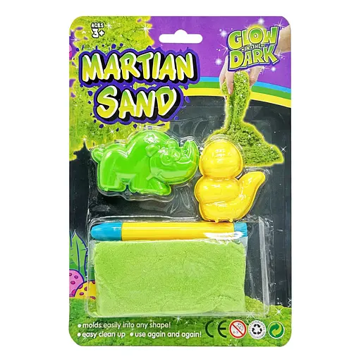 Игровой набор "Марсианский песок" Bambi WLN-53A кинетический, светится в темноте - фото 1