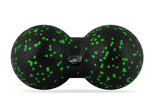 Набір для масажу та йоги PowerPlay PP_4092 EPP (Комплект з 3 штук) Green + гумка 5,5 кг (PP_4092_Green) - фото 3
