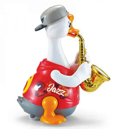 Гусь-саксофонист Hola Toys 6111-red Музыкальная игрушка Красный - фото 2