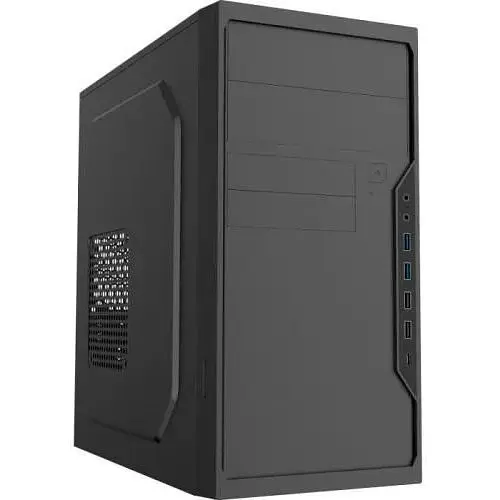 Корпус GameMax MT-307-4U3C чорний, без БЖ, Mini Tower, Micro ATX / Mini ITX, 2хUSB 2.0, 2хUSB 3.0, Type-C, 353x178x372 мм, 0.4 мм, - фото 1