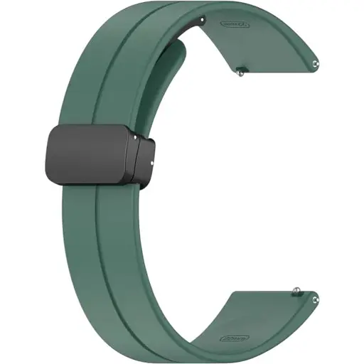 Ремінець DK CDK для Garmin Vivoactive 6 20mm Silicone Sport Magnetic (016443) (dark green) - фото 1
