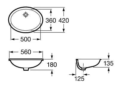 Умивальник Roca Berna A327871001, Білий - фото 2