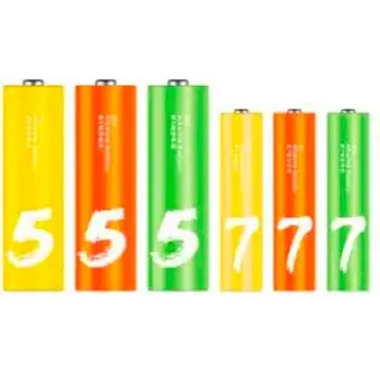 Батарейки Xiaomi ZMi Rainbow Z15 AA/Z17 AAA batteries (12+12 шт.) (LR24) - фото 1