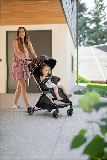 Коляска для ребенка прогулочная FreeON Unique, gold rose [CD] - фото 3