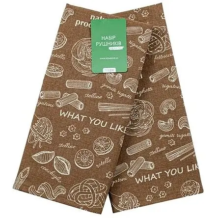 Набір Home Line кухонних рушників Обереги коричневий 40х60 см (199573)