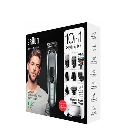 Триммер для бороды и усов Braun MGK7221 - фото 3