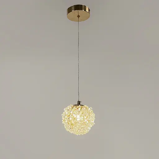 Підвісний світильник куля із декоративного каміння d13 см | Арт. A 886/1 FGD | Line F - фото 6