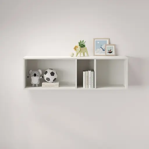 Полка настенная MebelStar Лилу 110x27x34 см Аляска белый (MBS-1307)