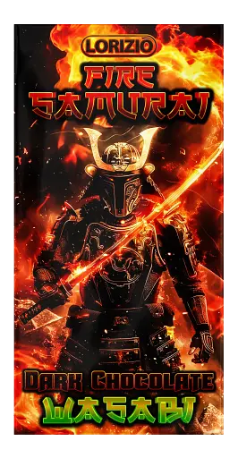 Шоколад чорний Lorizio з васабі "FIRE SAMURAI" 100 г - фото 1