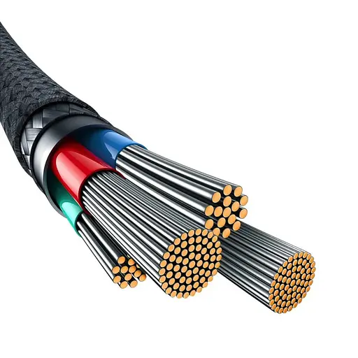 Кабель Baseus Unbreakable Series Fast Charging Data Cable USB to iP 2.4A 2m Stellar White - фото 4