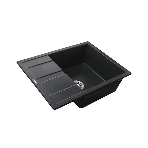 Гранітна мийка Globus Lux One графіт 650x500мм-А0001 000002983, Графит - фото 2