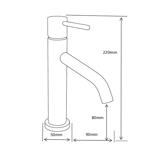 Смеситель для умывальника Mexen Rumba graphite высокий MEX-73500-66 Графит - фото 2