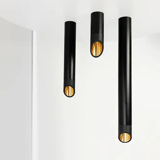 Накладний світильник довжиною 60 см | Line F | Арт. MJ122/600 BK - фото 4