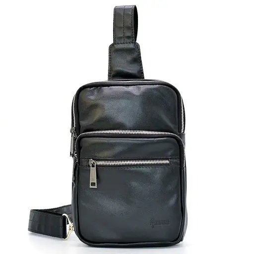 Кожаная мужская сумка через плечо TARWA 18.5х25.5х5 см sum0025378 - фото 3
