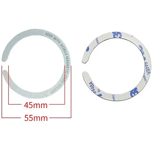 Стальная пластина DK для MagSafe Ring Letter на скотче (Кольцо С / white) - фото 2
