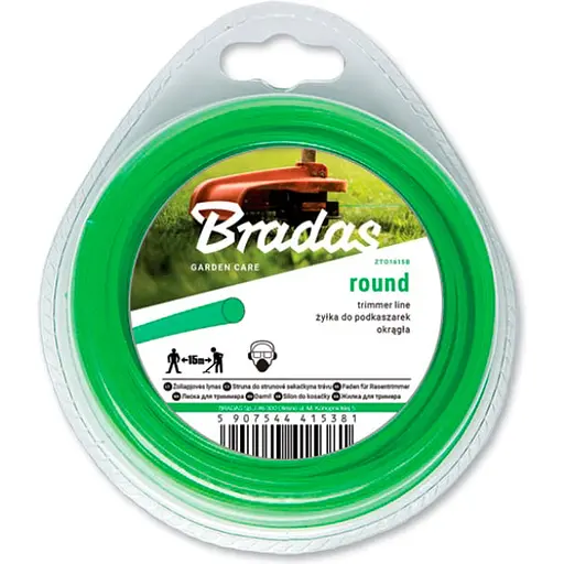 Волосінь для тримера Bradas TRIMMER "коло" 1,3мм х 15м ZTO1315B - фото 1