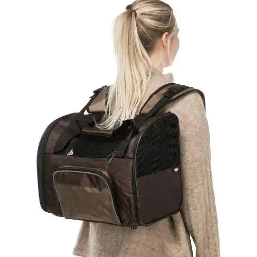 Рюкзак-переноска Trixie Shiva 41x30x21 см коричнева - фото 6