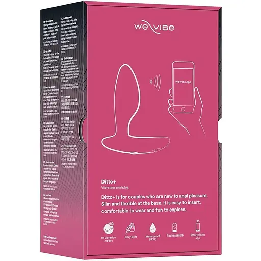 Анальная смарт-вибропробка We-Vibe Ditto+ Cosmic Pink - фото 11