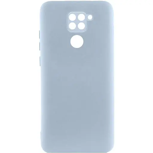 Чохол TPU GETMAN Liquid Silk Full Camera для Xiaomi Redmi Note 9 / Redmi 10X Блакитний / Lilac Blue