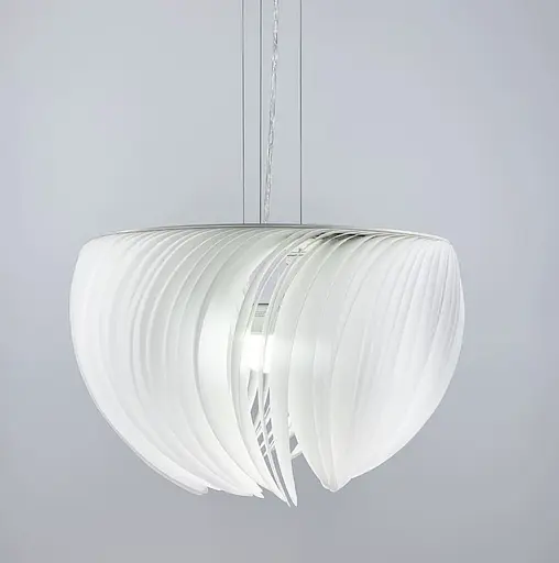 Витончений білий світильник з декоративними пелюстками Ø 40 см | Арт. AA235-400 | Line F - фото 5