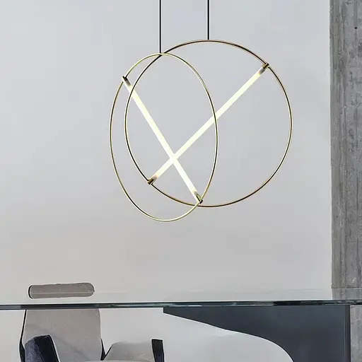 Світильник підвісне коло d60 см | Line F | Арт. MD8001-600 - фото 1