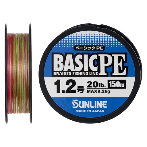 Шнур Sunline Basic PE 150 м (Multi Color) 1.2/0.187 мм 20 lb/9.2 кг
