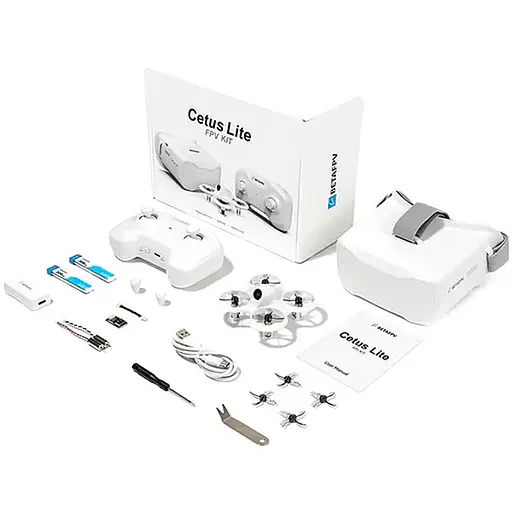 Квадрокоптер BETAFPV Cetus Lite FPV Kit с FPV-очками, 2 аккумуляторами и пультом, до 80 м, до 5 мин - фото 2