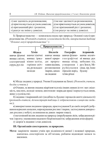 Вивчення природознавства у 5 класі. Конспекти уроків - фото 4