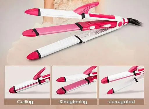 Стайлер для волос (плойка) Gemei GM 2921 3в1 - фото 2