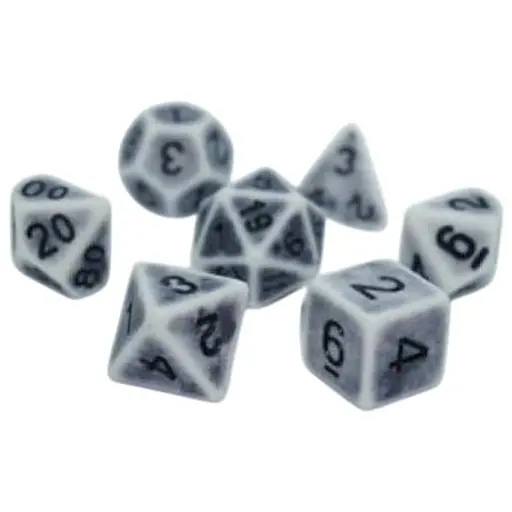 Набор кубиков Ancient 7 Dice Set - White , 7 шт. (g7danc06) - фото 1