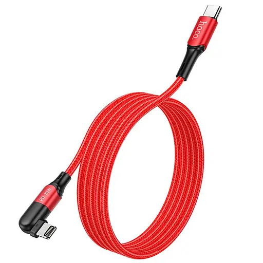 Кабель Hoco Type-C to Lightning Orbit PD data cable U100, 1.2 м червоний - фото 1