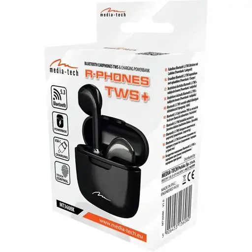 Наушники TWS Media-Tech R-Phone Black - фото 8