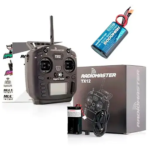 FPV пульт RadioMaster TX12 MKII ELRS M2 з акумулятором RadioMaster 21700