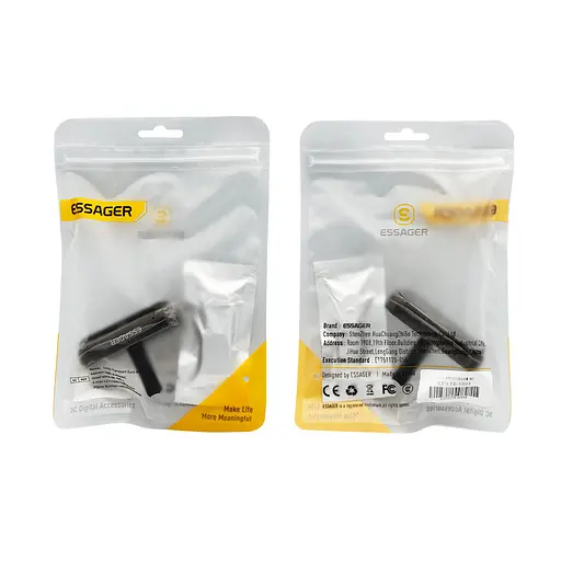 Автомобильный освежитель воздуха Essager Car Air Outlet Press Type Solid Perfume Серый - фото 2