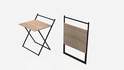 Стіл трансформер Компакт 3 750x790x720 Чорний метал ДСП Дуб Сонома 16 мм FRD-104679 - фото 4