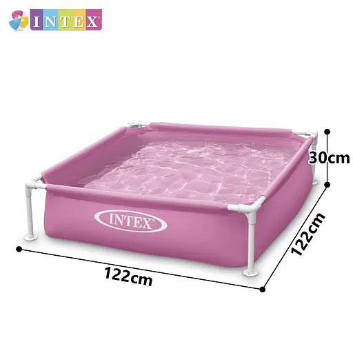 Басейн каркасний дитячий Intex 57172 PN квадратний 122x122x30 см об'єм 337 л від 3 років - фото 3